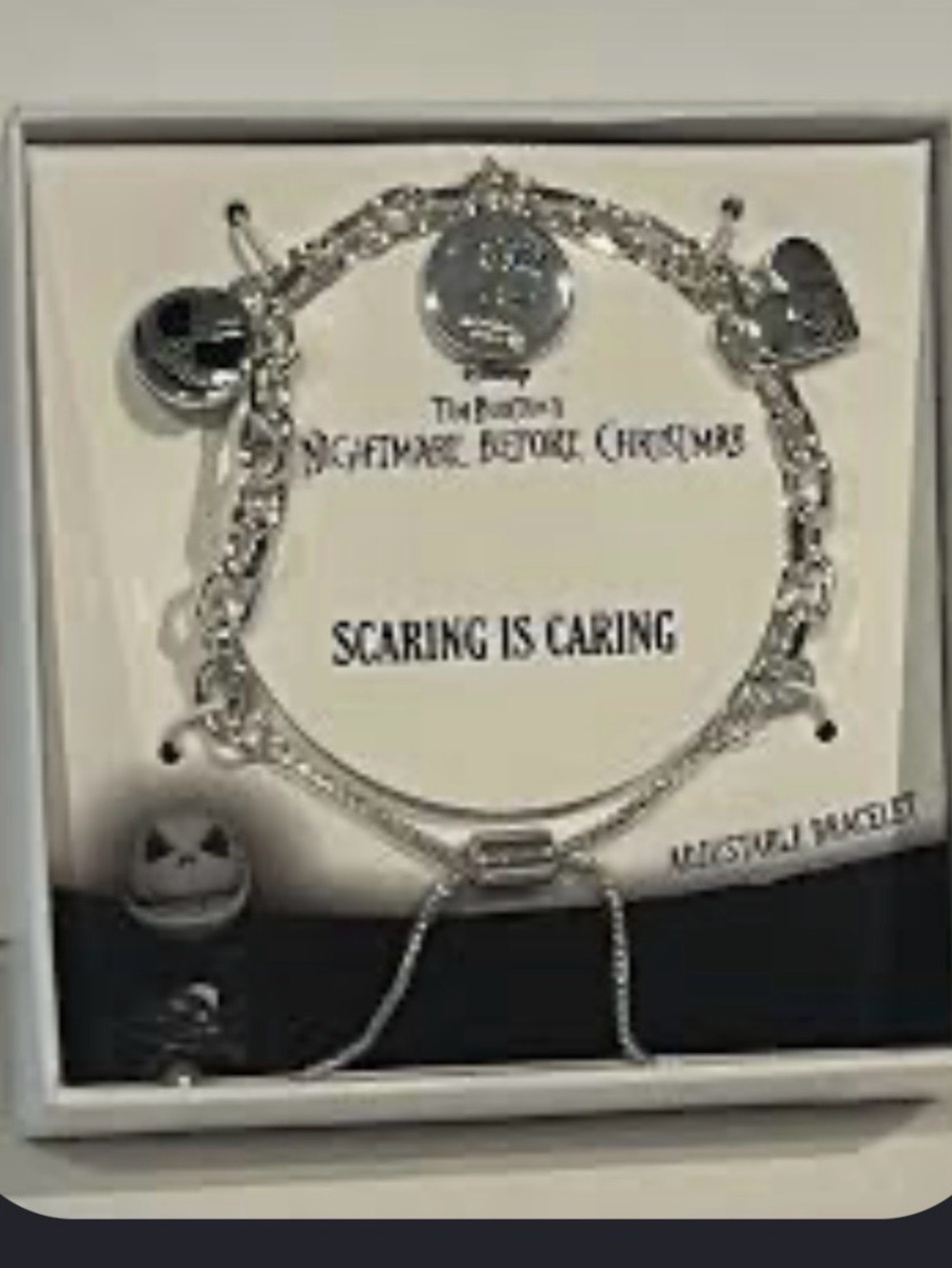 Nightmare Before Christmas Christmas charm bracelet htf